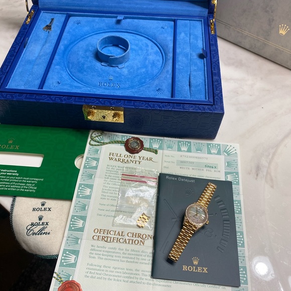 Rolex president 18k gold diamond watch - Picture 8 of 16